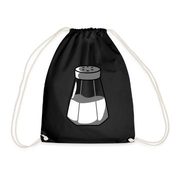 Conception de distributeur de sel - Sac de sport léger - noir - Devant