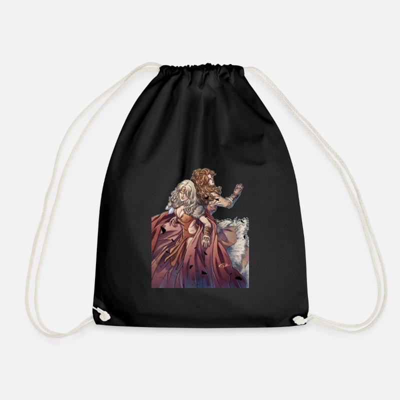 Elysande - Drawstring Bag - black