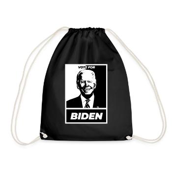 Votez pour biden simple blanc - Sac de sport léger - noir - Devant