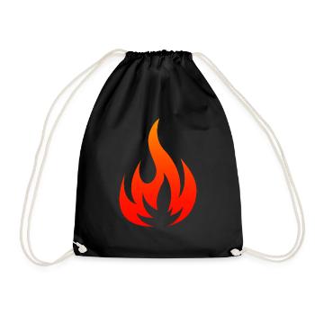 Flamme - Sac de sport léger - noir - Devant