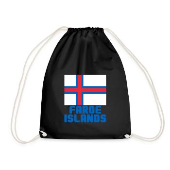 Faroe Islands - Drawstring Bag - black - Front