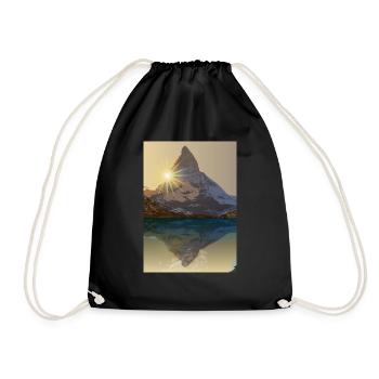 Cervin de jour - Sac de sport léger - noir - Devant