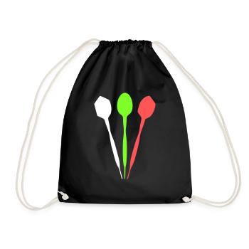 Darts Darts Dartboard Darts Darts Players Sport - Drawstring Bag - black - Front