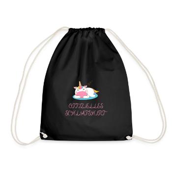 OFFIZIELLES SCHLAFSHIRT - Turnbeutel - Schwarz - Vorne