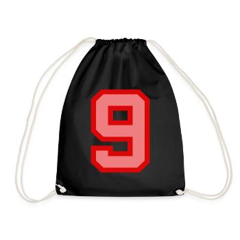 Cool Retro Retrostyle Jersey Number Back Number - Drawstring Bag - black - Front