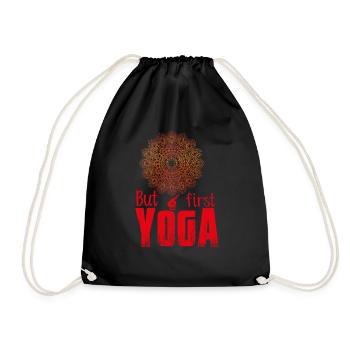 But first yoga - Sac de sport léger - noir - Devant