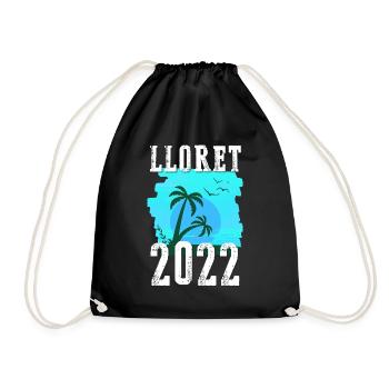 Lloret De Mar 2022 Palm Trees - Drawstring Bag - black - Front