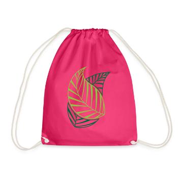 Green Streetwear - Turnbeutel - Fuchsia - Vorne