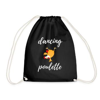 dancing poulette - Sac de sport léger - noir - Devant