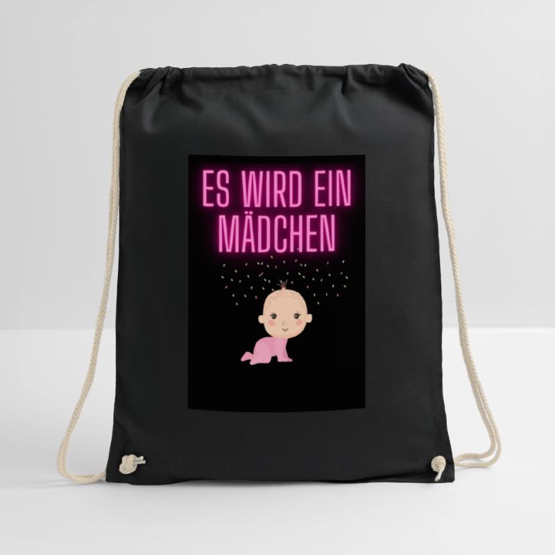Es wird ein Mädchen Turnbeutel