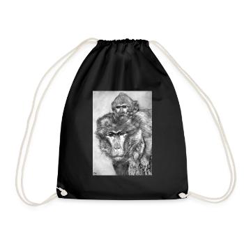 Singe - Sac de sport léger - noir - Devant