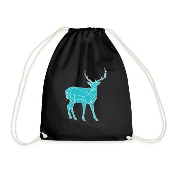 BLUE REINDEER - Drawstring Bag - black - Front