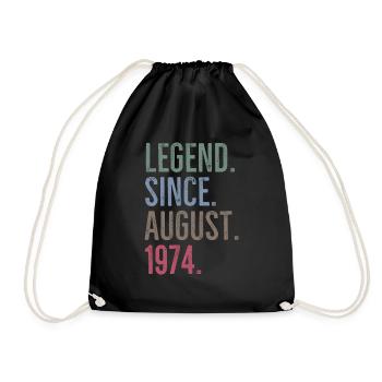Légende depuis août 1974 - Sac de sport léger - noir - Devant