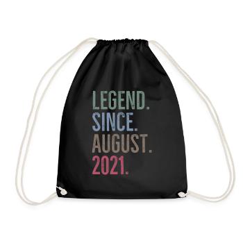 Legende seit August 2021 - Turnbeutel - Schwarz - Vorne