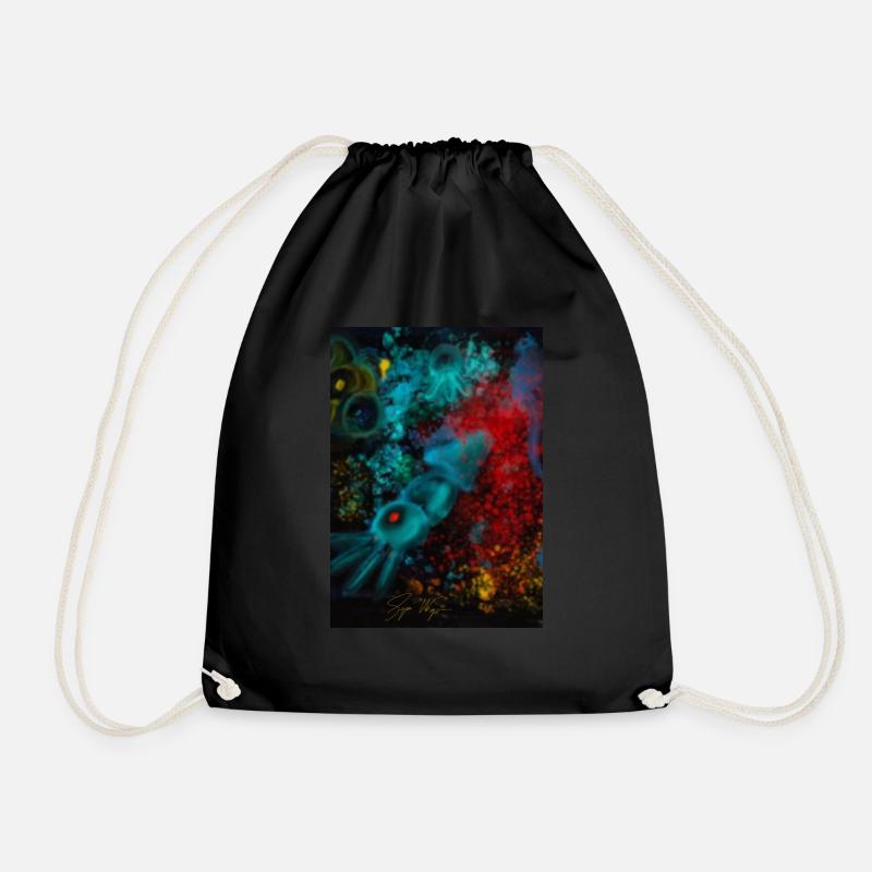 ABYSSAL DEPTHS - Drawstring Bag - black