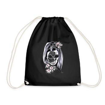 Face - Drawstring Bag - black - Front