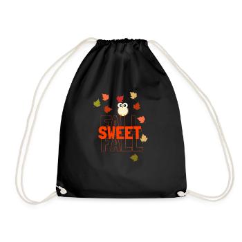 I love clothes / Fall sweet Fall - Drawstring Bag - black - Front
