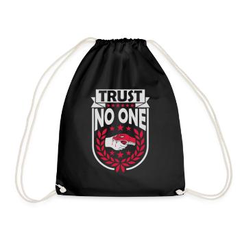ne faites confiance à personne pour ne citer - Sac de sport léger - noir - Devant