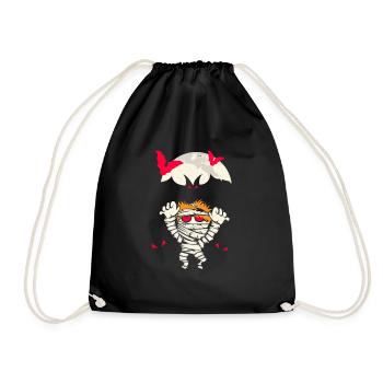 Halloween Mumie - Turnbeutel - Schwarz - Vorne