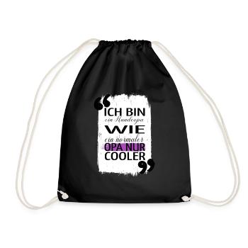 geschenkidee bluthund geek humor bachhund witzig - Turnbeutel - Schwarz - Vorne