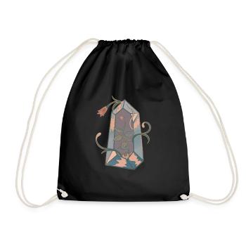 Kristall Retro Vintage - Turnbeutel - Schwarz - Vorne