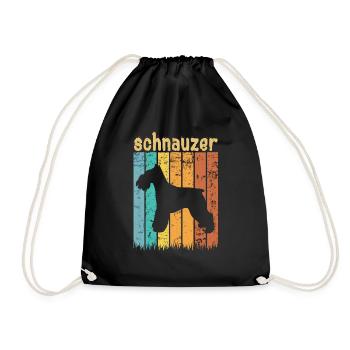 Schnauzer - Sac de sport léger - noir - Devant