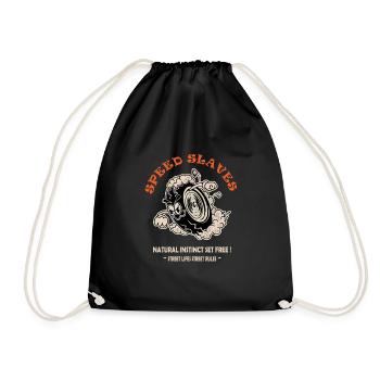 Speed Slaves Natural Instinct Set Free Street Life - Turnbeutel - Schwarz - Vorne