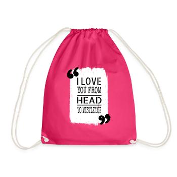 Dinosaur Lover Dinosaur Tshirt Bodybuilder - Drawstring Bag - fuchsia - Front