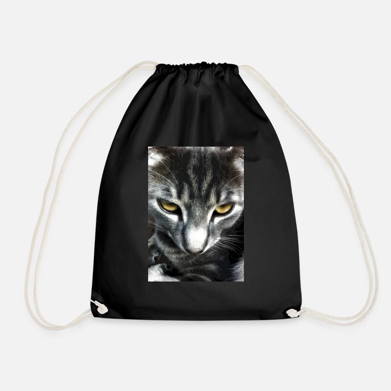 Katze - Turnbeutel - Schwarz