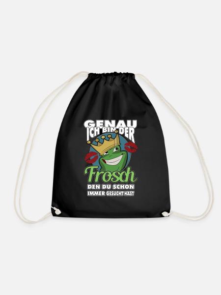 Ich der Frosch den Du schon immer gesucht hast - Turnbeutel - Schwarz