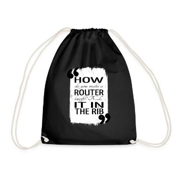 Frontend Developer Informatics Nurse Girl - Drawstring Bag - black - Front