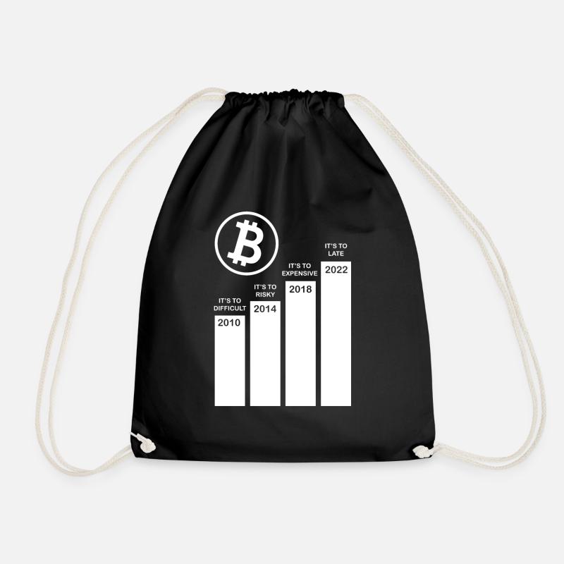 Crypto Bitcoin Trading - Turnbeutel - Schwarz