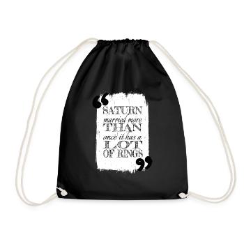 Blague vaisseau spatial Happy Bday Conspiracy - Sac de sport léger - noir - Devant