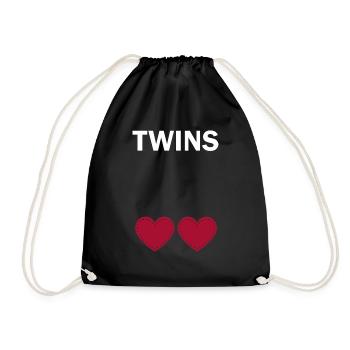Grossesse Baby shower Babyshower Boy Girl - Sac de sport léger - noir - Devant