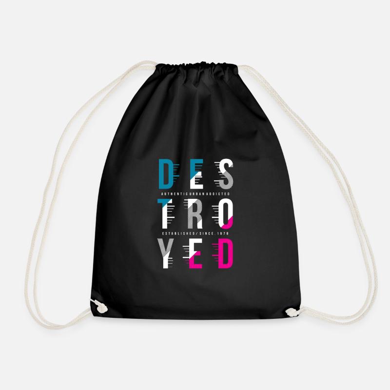 Destroyed - Sac de sport léger - noir