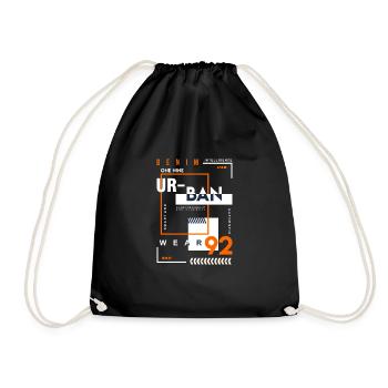 Urban wear - Drawstring Bag - black - Front