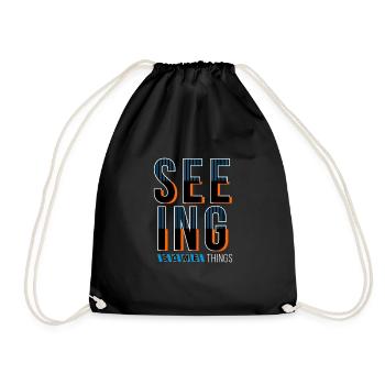 Seeing somethings - Drawstring Bag - black - Front