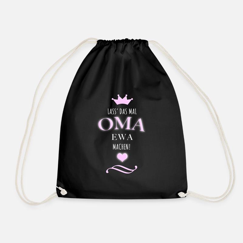 Oma Ewa - Turnbeutel - Schwarz