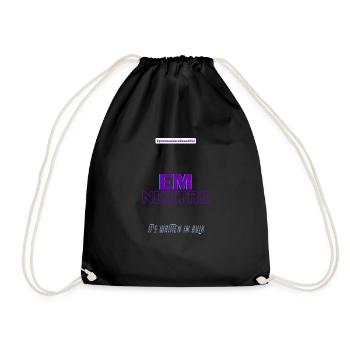 #pronounsarebeautiful em/neutre - Sac de sport léger - noir - Devant