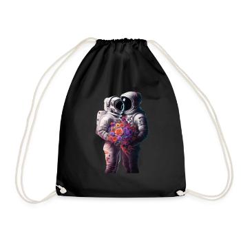 couple d'astronautes - Sac de sport léger - noir - Devant