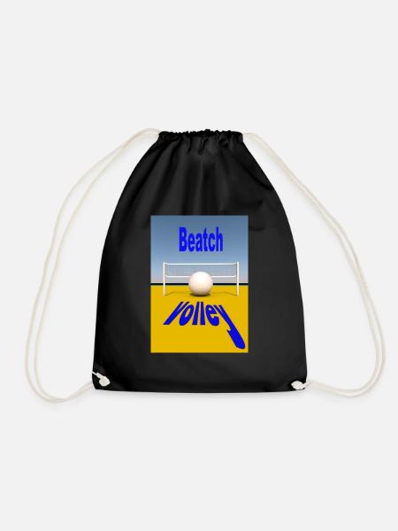 Beachvolleyball - Turnbeutel - Schwarz