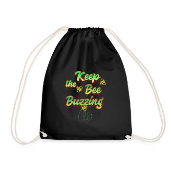 Gardez l’abeille bourdonnante - Sac de sport léger - noir - Devant