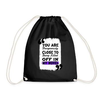 Christmas Blogger Jokes Joke Books Novel - Drawstring Bag - black - Front