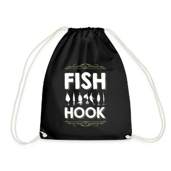 Pêche au poisson - Sac de sport léger - noir - Devant
