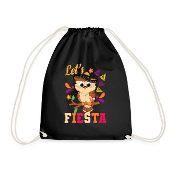 Let's Fiesta Ornithologist Owl Lover Birds Of Prey - Turnbeutel - Schwarz - Vorne