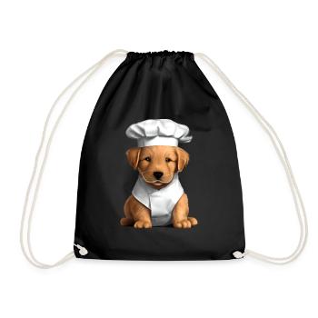 Restaurateur Golden Retriever Cooking Dogs Puppy - Sac de sport léger - noir - Devant