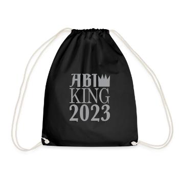Abi king 2023 - Abi Gift - Drawstring Bag - black - Front