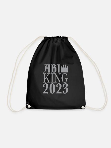 Abi king 2023 - Abi Geschenk - Turnbeutel - Schwarz