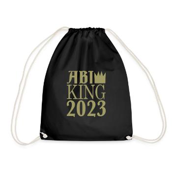 Abi king 2023 - Turnbeutel - Schwarz - Vorne