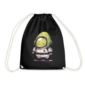Astronauts Avocado - Drawstring Bag - black - Front